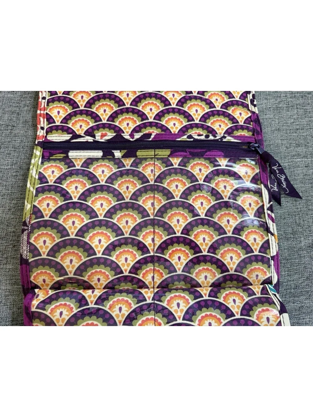 Vera Bradley Hanging Travel Organizer Plum Crazy Cosmetic Toiletry Bag